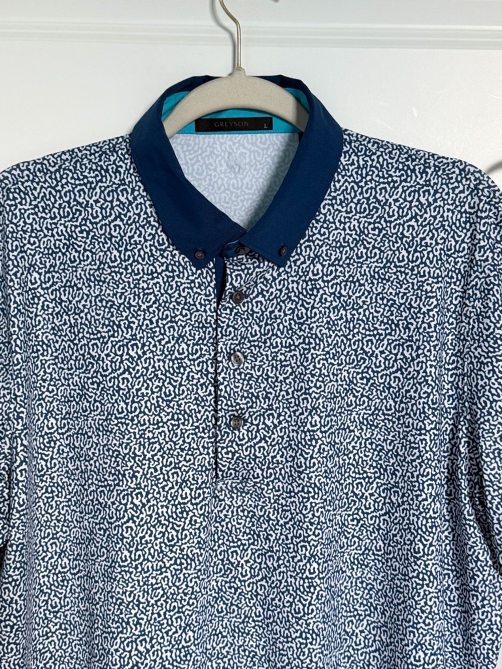 Greyson Men's Falcon Coral Dreams Polo Shirt Size Large 39811 - Picture 4 of 16